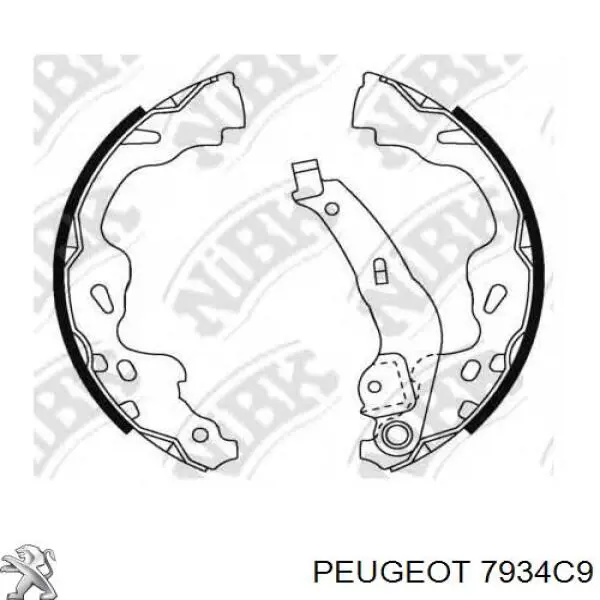 7934C9 Peugeot/Citroen cerradura del capó de motor