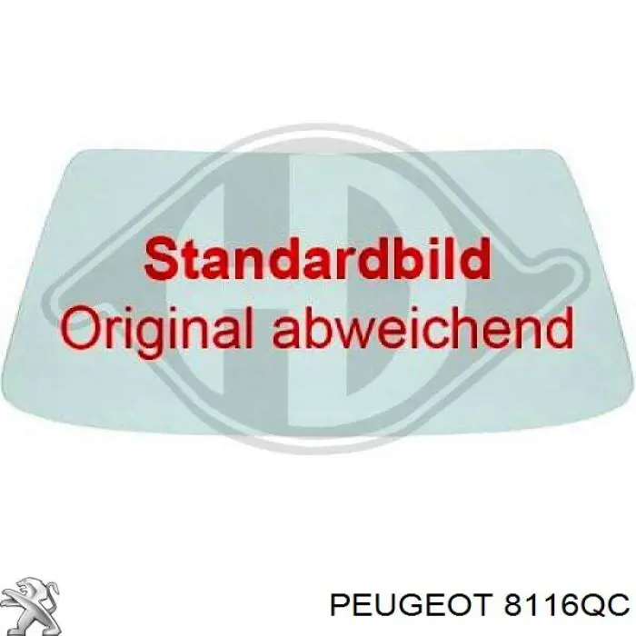 8116QC Peugeot/Citroen Parabrisas delantero 