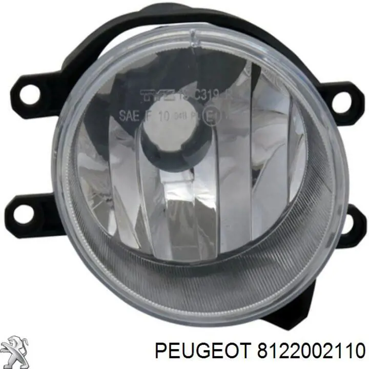 8122002110 Peugeot/Citroen luz antiniebla izquierdo