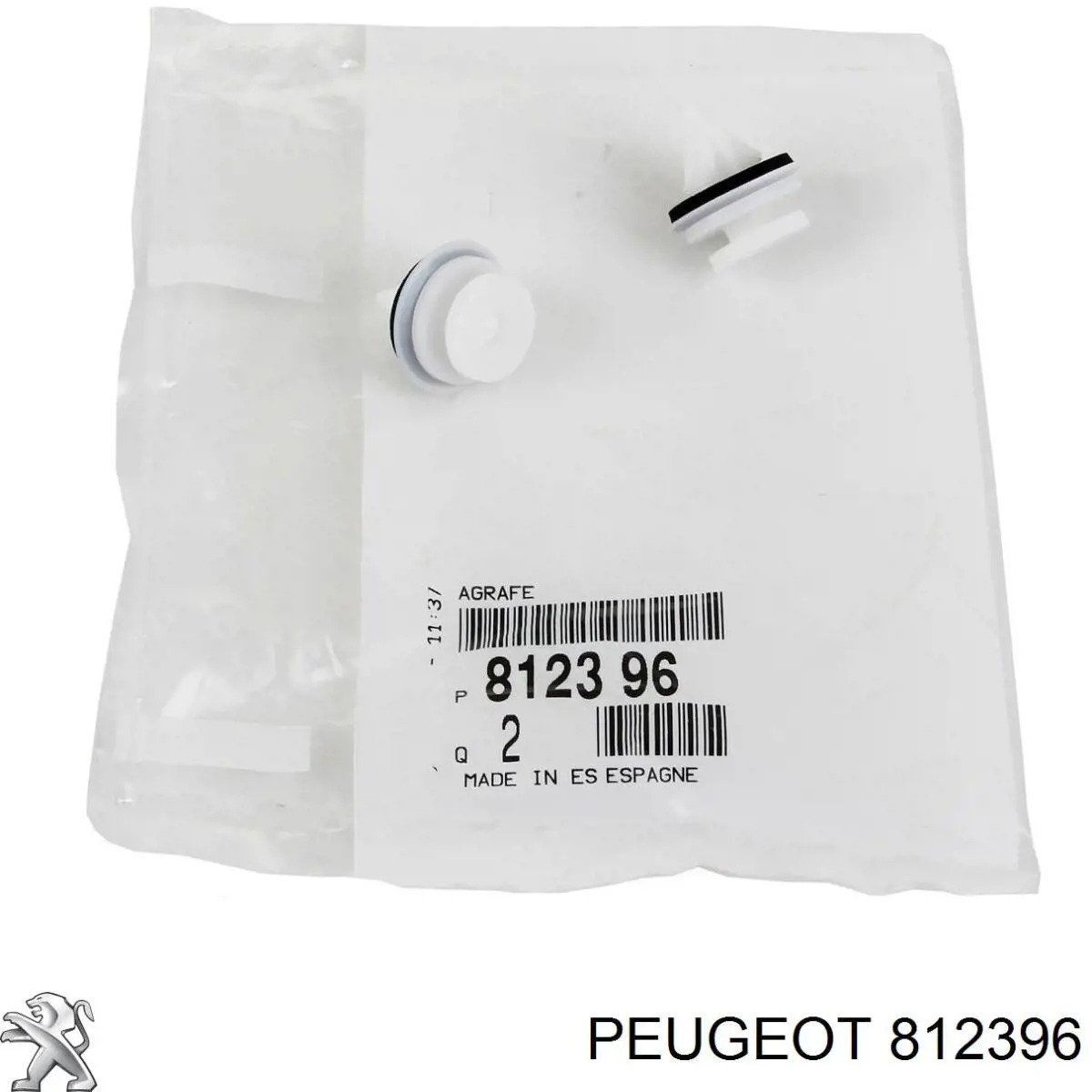 Clip de fijación de moldura de puerta Peugeot/Citroen 812396 precio, desde 0,57 EUR