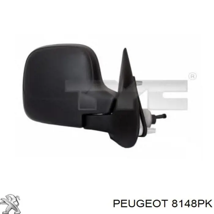 8148PK Peugeot/Citroen espejo retrovisor izquierdo