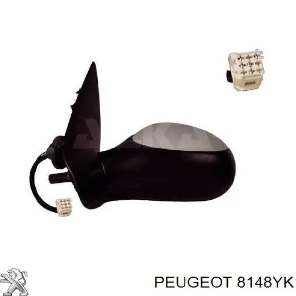 8148YK Peugeot/Citroen espejo retrovisor derecho