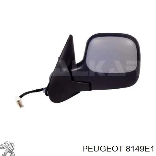 8149C3 Peugeot/Citroen espejo retrovisor izquierdo