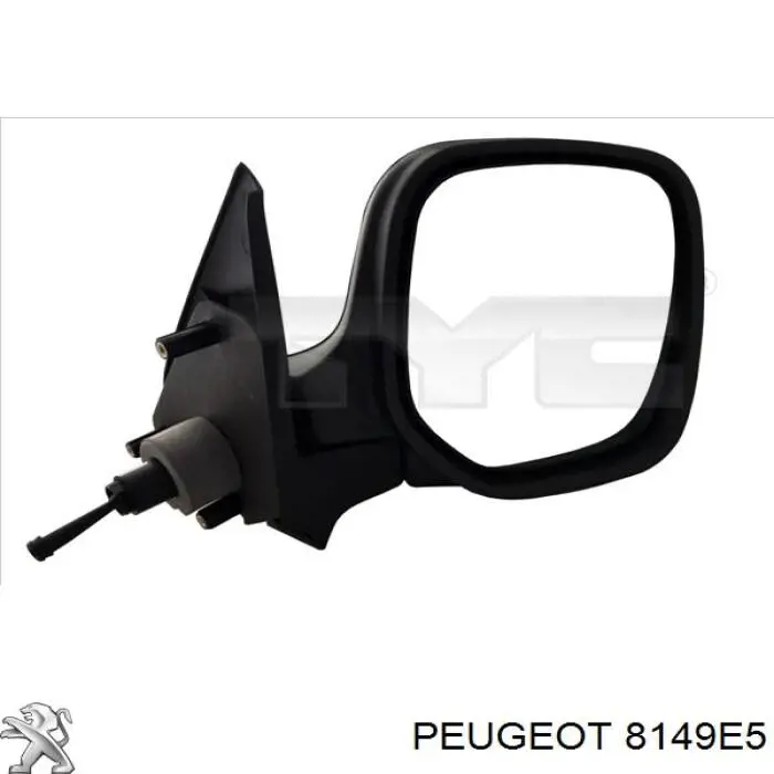 8149E5 Peugeot/Citroen espejo retrovisor derecho