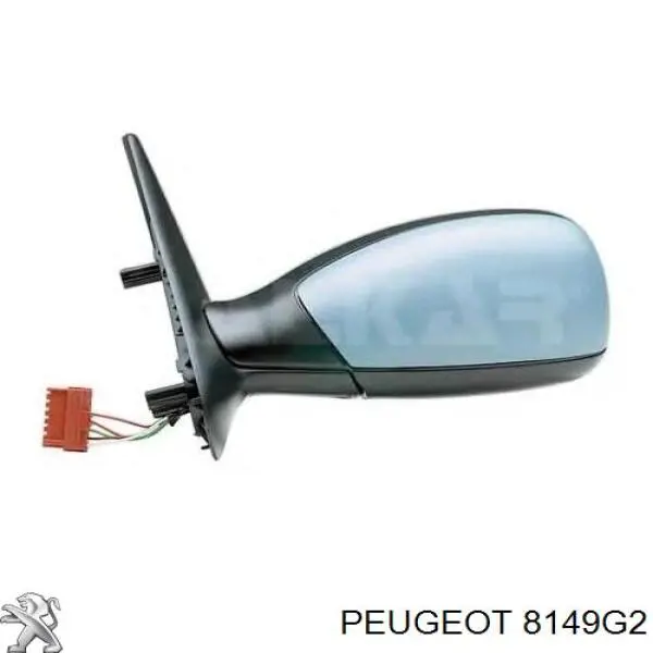 8149G2 Peugeot/Citroen espejo retrovisor izquierdo