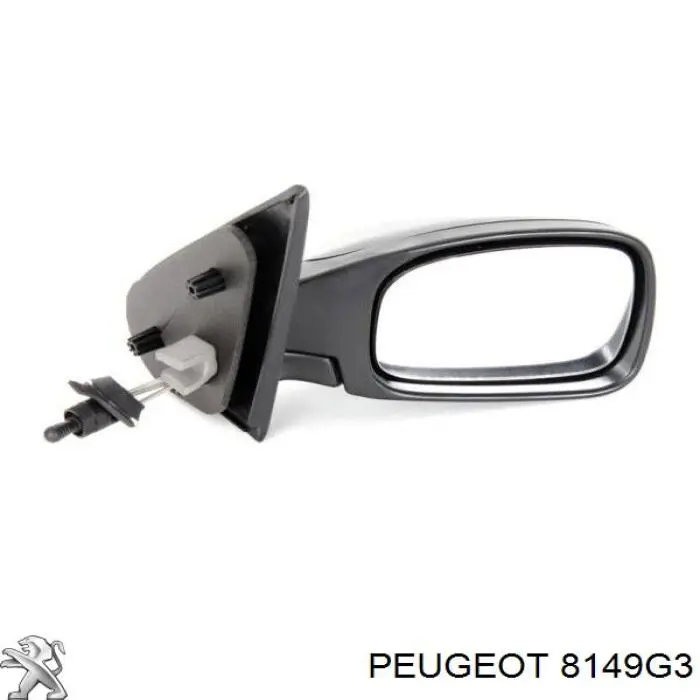 8149G3 Peugeot/Citroen espejo retrovisor derecho