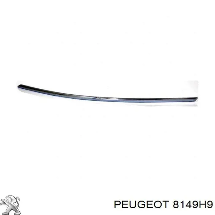 00008149H9 Peugeot/Citroen espejo retrovisor izquierdo