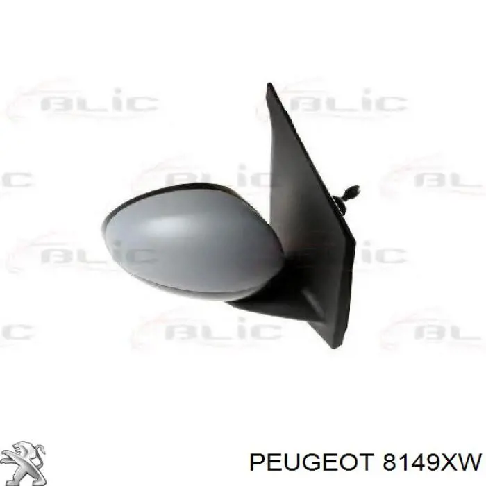 8149XW Peugeot/Citroen espejo retrovisor derecho