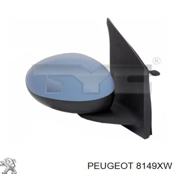 Espejo retrovisor derecho Peugeot/Citroen 8149XW precio, desde 43,05 EUR