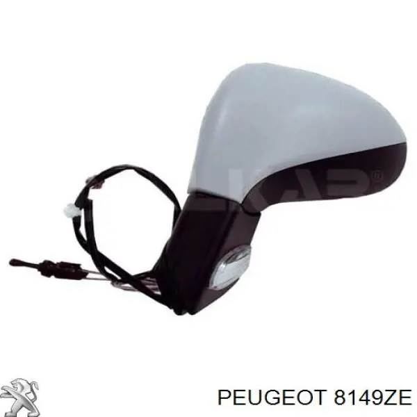 8149ZE Peugeot/Citroen Espejo retrovisor izquierdo