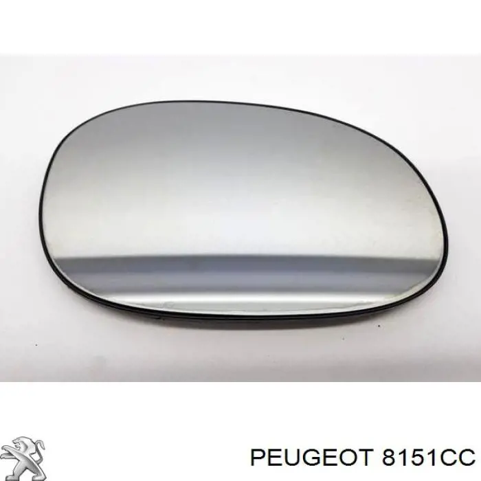 Cristal de retrovisor exterior derecho para Peugeot 206 (2E, K)