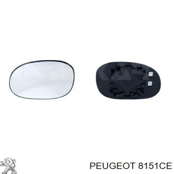 Comprar 8151CE Peugeot/Citroen Cristal de espejo retrovisor exterior izquierdo