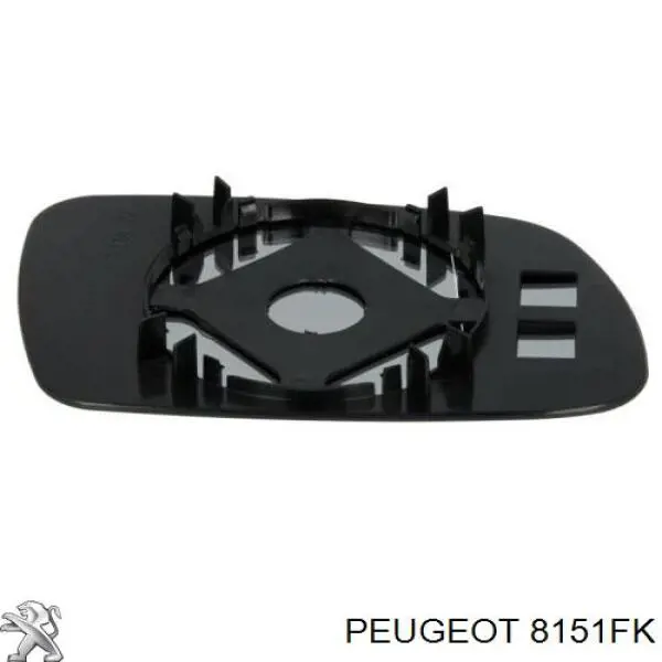 8151FK Peugeot/Citroen cristal de espejo retrovisor exterior izquierdo