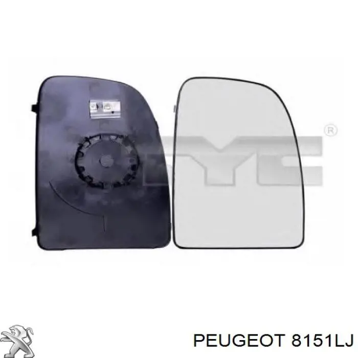 Comprar 8151LJ Peugeot/Citroen Cristal de espejo retrovisor exterior izquierdo