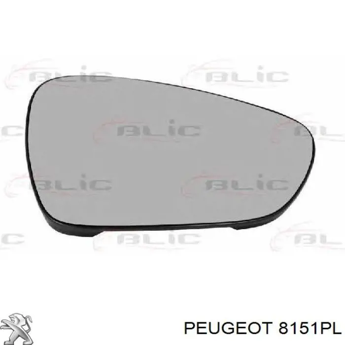 Comprar 8151PL Peugeot/Citroen Cristal de espejo retrovisor derecho