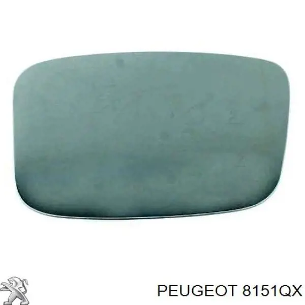 8151QX Peugeot/Citroen cristal de espejo retrovisor exterior derecho