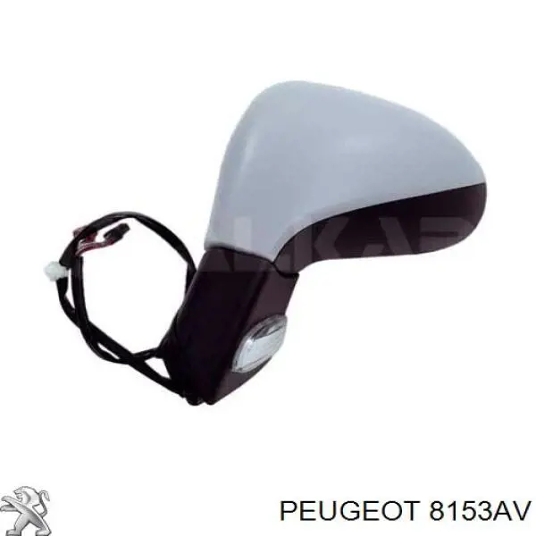 8153AV Peugeot/Citroen espejo retrovisor derecho