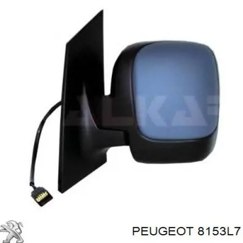 8153L7 Peugeot/Citroen Espejo retrovisor izquierdo