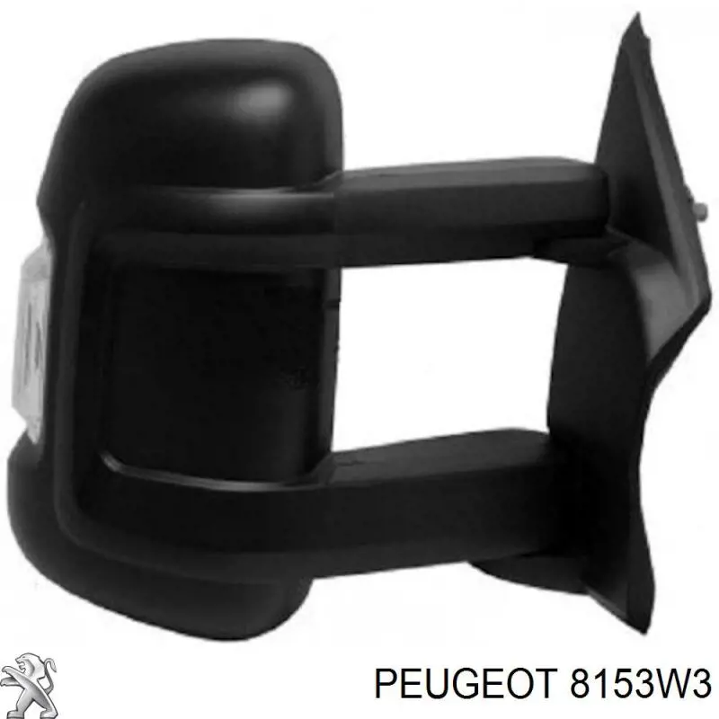 8153W3 Peugeot/Citroen espejo retrovisor derecho