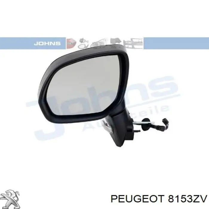 8153ZV Peugeot/Citroen espejo retrovisor izquierdo