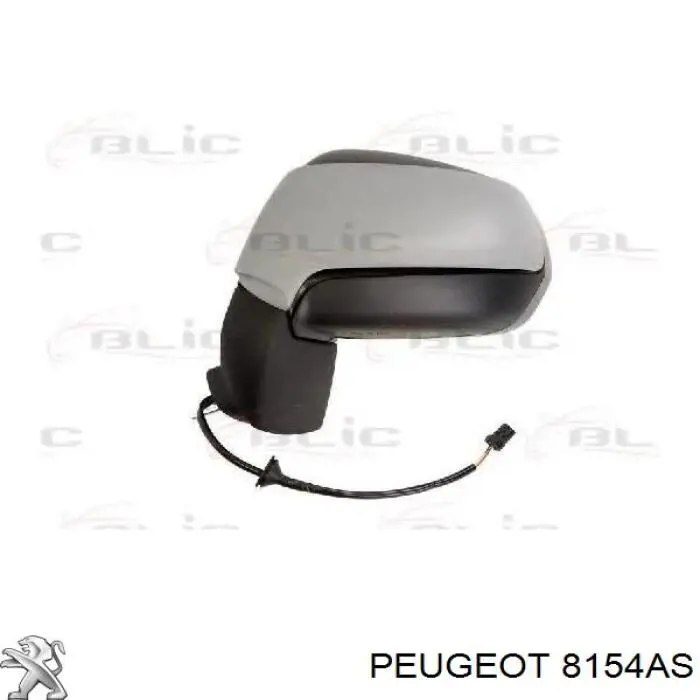 00008154AS Peugeot/Citroen espejo retrovisor izquierdo