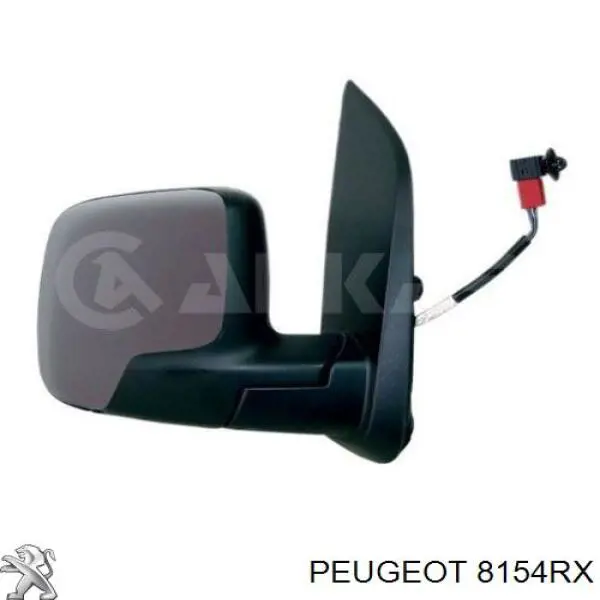 Cubierta del retrovisor del conductor para Peugeot Bipper (A)