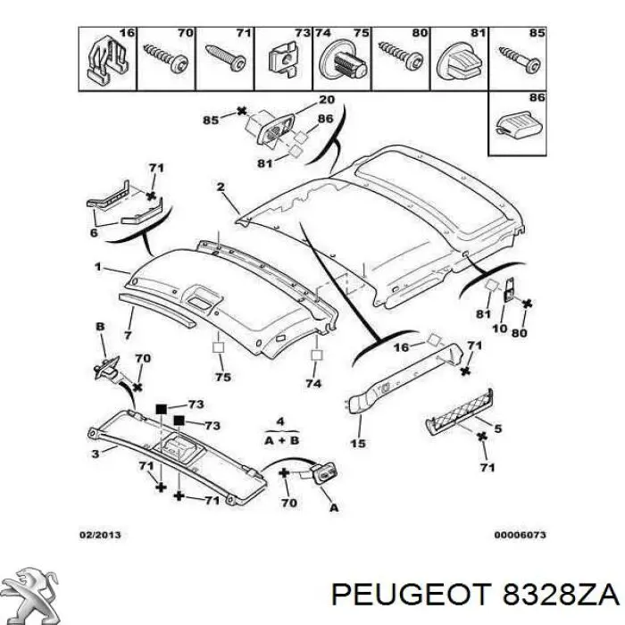 Techo interior para Citroen Berlingo  M