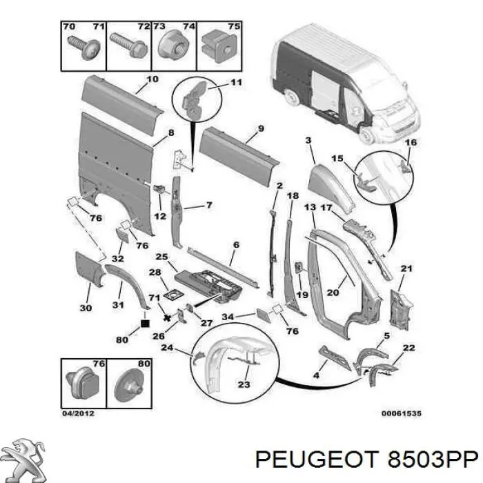 8503PP Peugeot/Citroen