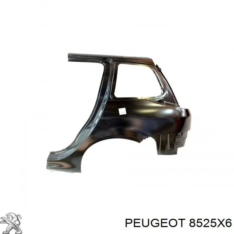 Guardabarros trasero izquierdo para Peugeot 206 (2E, K)