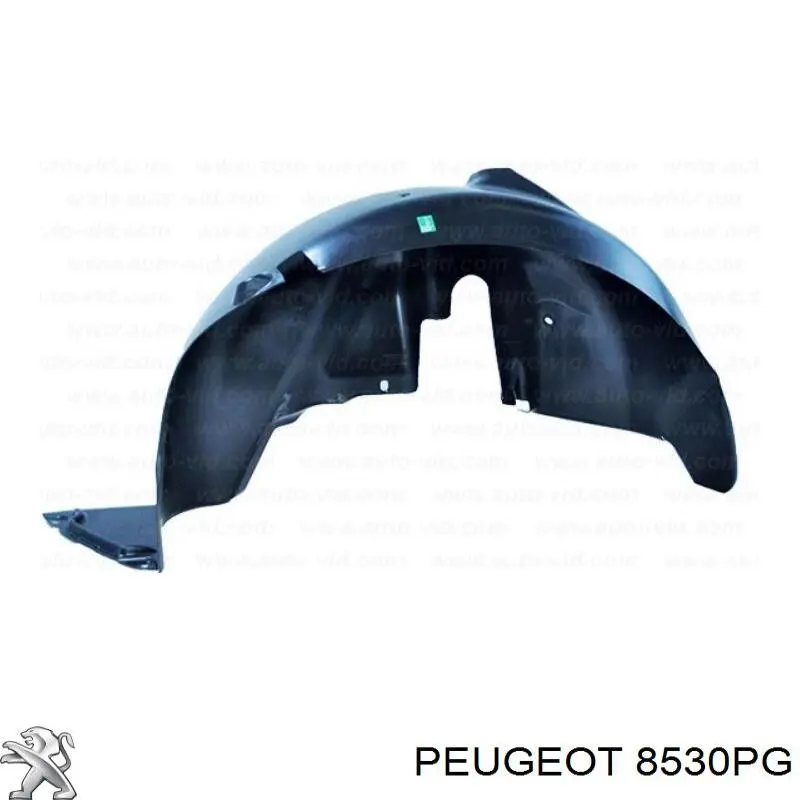 Revestimiento, pasarrueda trasera, derecho para Peugeot 207 (WA, WC)