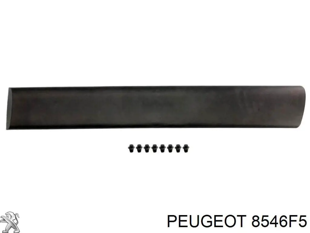 8546F5 Peugeot/Citroen moldura inferior de la puerta trasera derecha