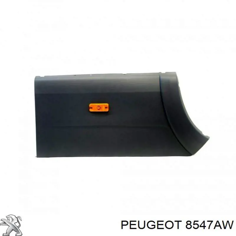 Extensión de la aleta trasera izquierda Peugeot/Citroen 8547AW precio, desde 56,80 EUR