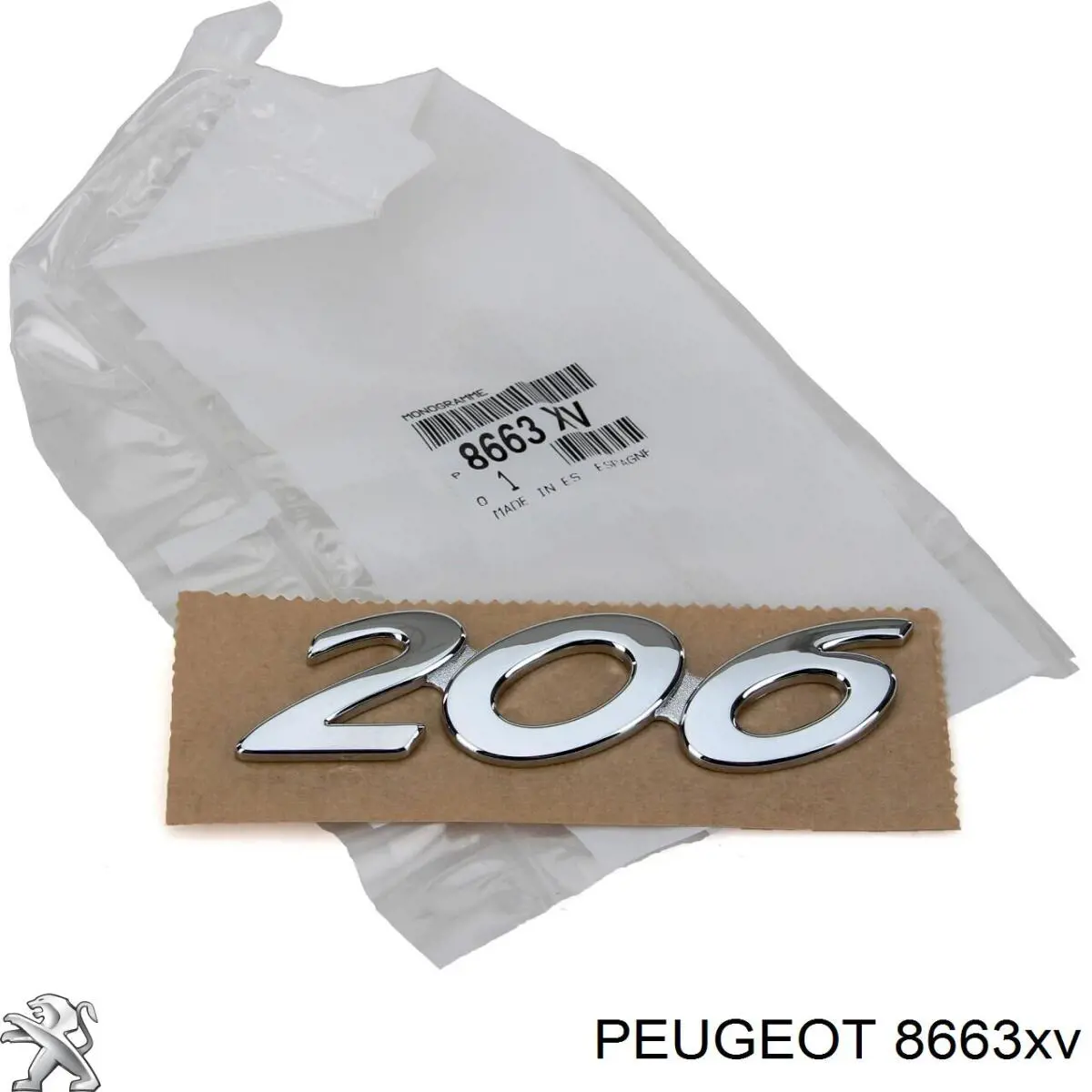 Logo Peugeot/Citroen 8663XV precio, desde 3,27 EUR