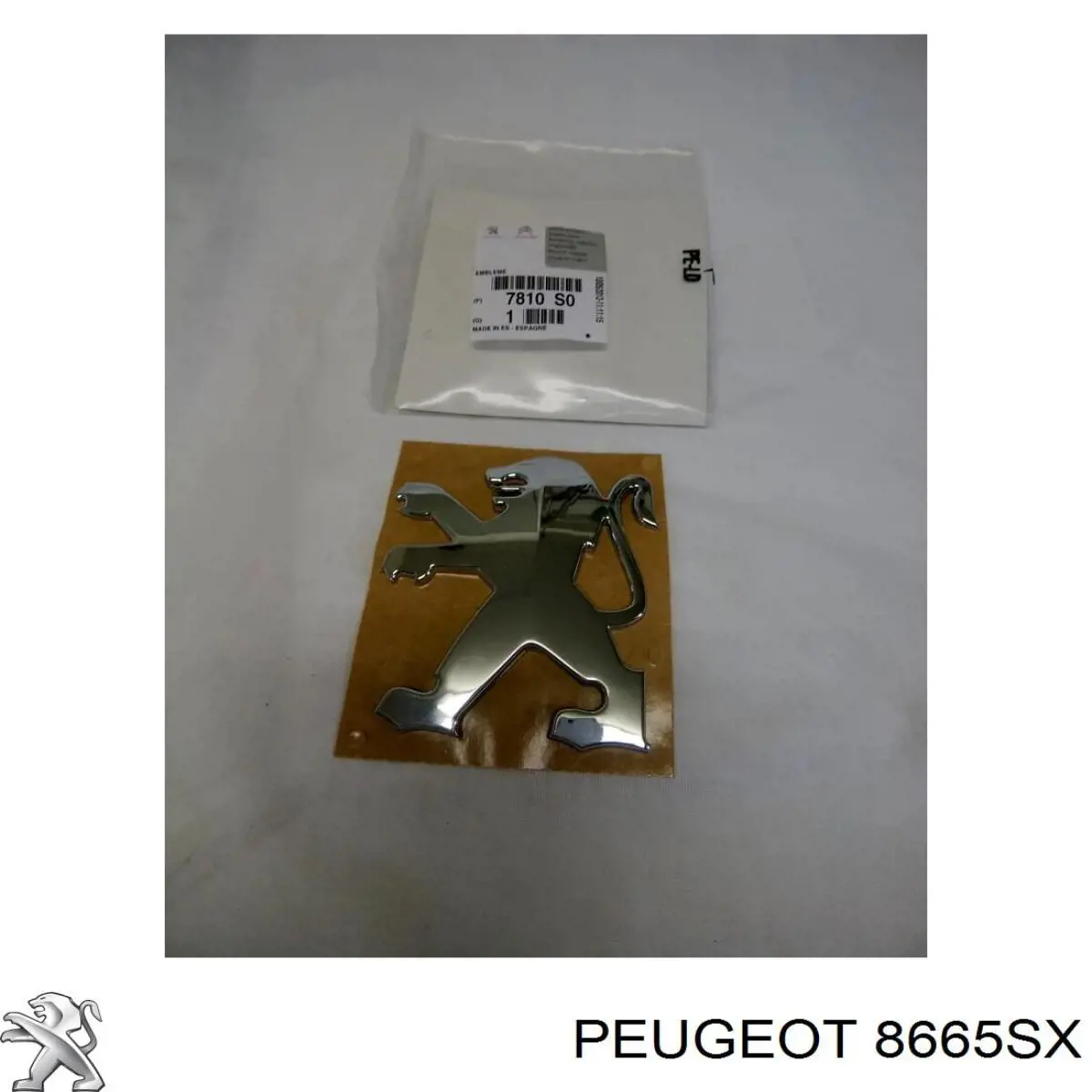 8665SX Peugeot/Citroen emblema de tapa de maletero