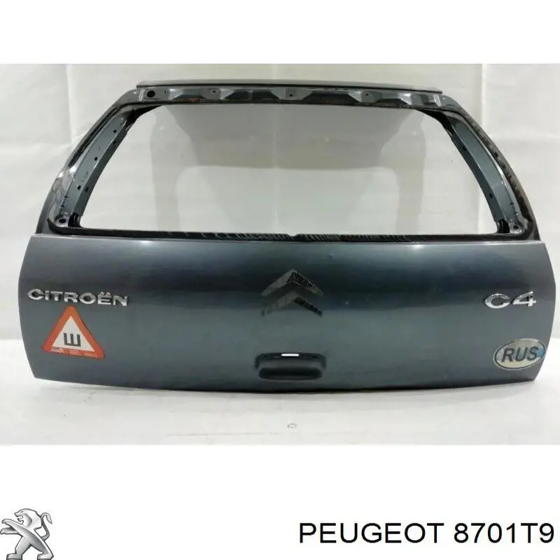 8701T9 Peugeot/Citroen puerta del maletero, trasera