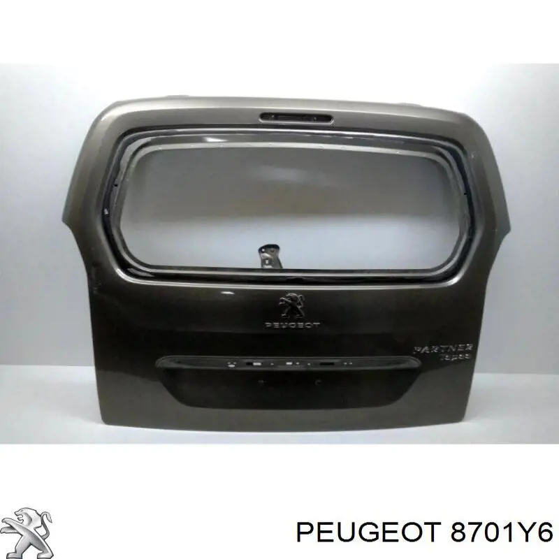 8701Y6 Peugeot/Citroen puerta del maletero, trasera