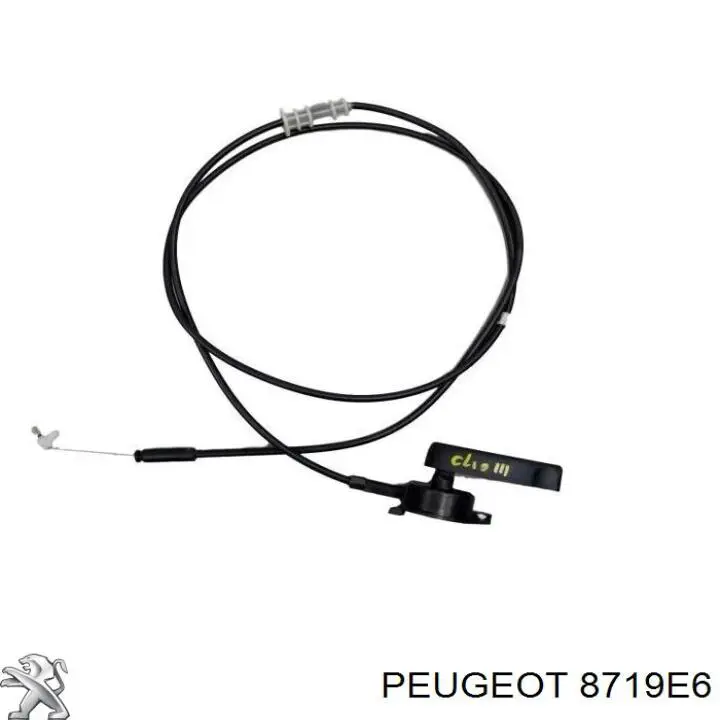 Cable de apertura de cerradura de puerta trasera derecha 8719E6 Peugeot/Citroen