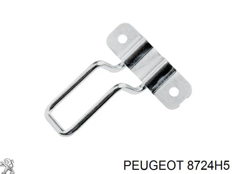 Comprar 8724H5 Peugeot/Citroen Pieza de enganche superior izquierda de cerradura de puerta trasera de doble hoja