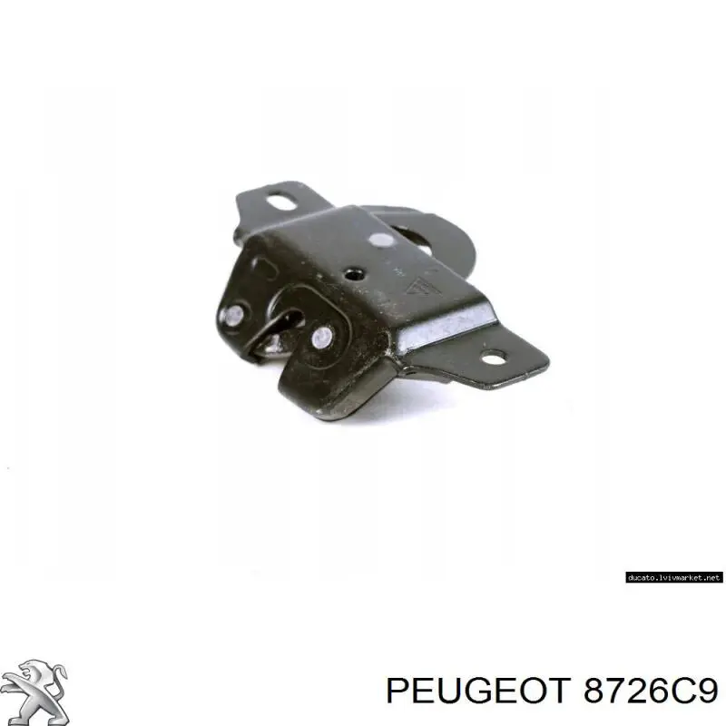 Cerradura superior de puerta trasera derecha de doble hoja Peugeot/Citroen 8726C9 precio, desde 39,20 EUR