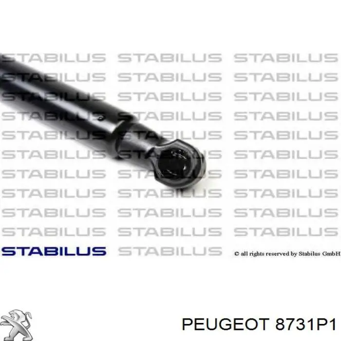 Amortiguador de maletero Peugeot/Citroen 8731P1 precio, desde 18,38 EUR