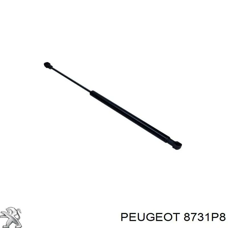 Amortiguador Para Porton Trasero (3/5 Puertas Traseras (Lisas) para Peugeot 207 (WK)