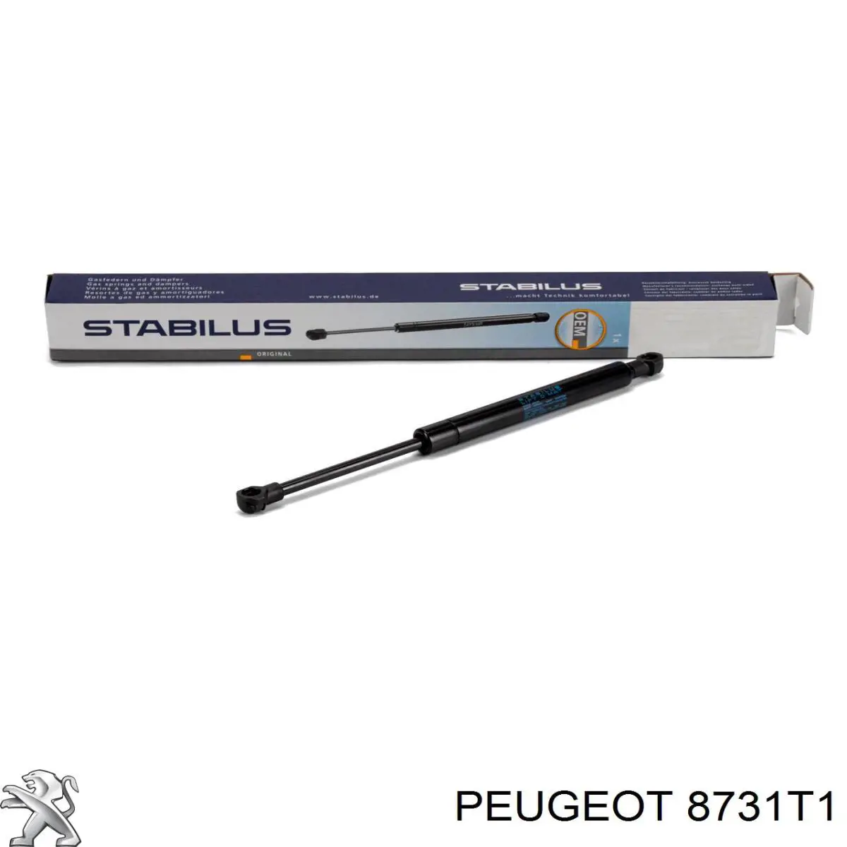 Amortiguador de maletero Peugeot/Citroen 8731T1 precio, desde 15,04 EUR