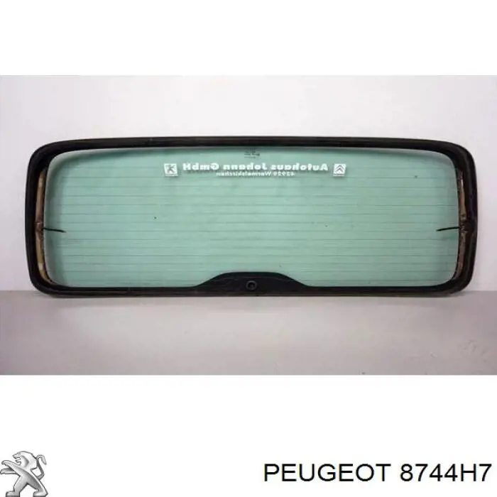 Cristal de el maletero, 3/5 puertas traseras (trastes) 8744H7 Peugeot/Citroen