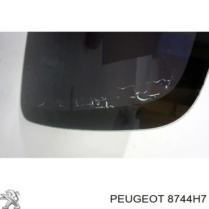 8744H7 Peugeot/Citroen cristal de el maletero, 3/5 puertas traseras (trastes)