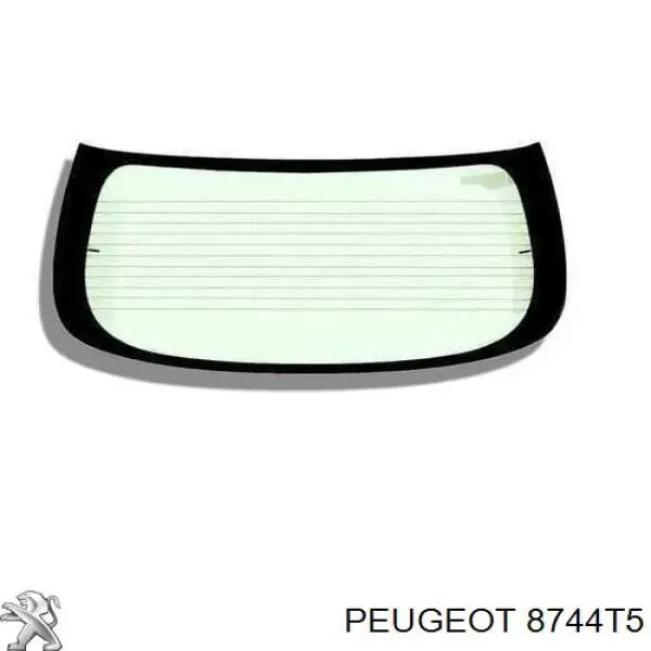 Comprar 8744T5 Peugeot/Citroen Cristal de el maletero, 3/5 puertas traseras (trastes)