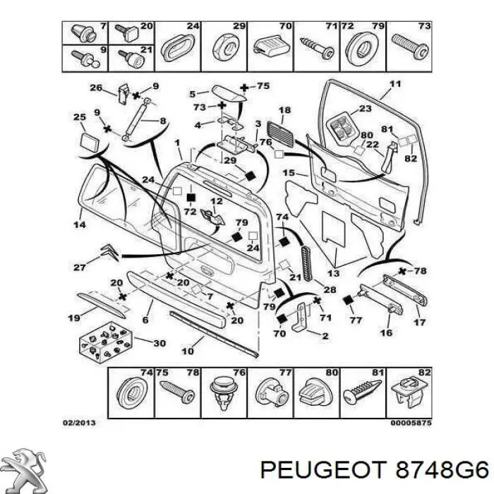  Peugeot/Citroen 8748G6 precio, desde 60,61 EUR