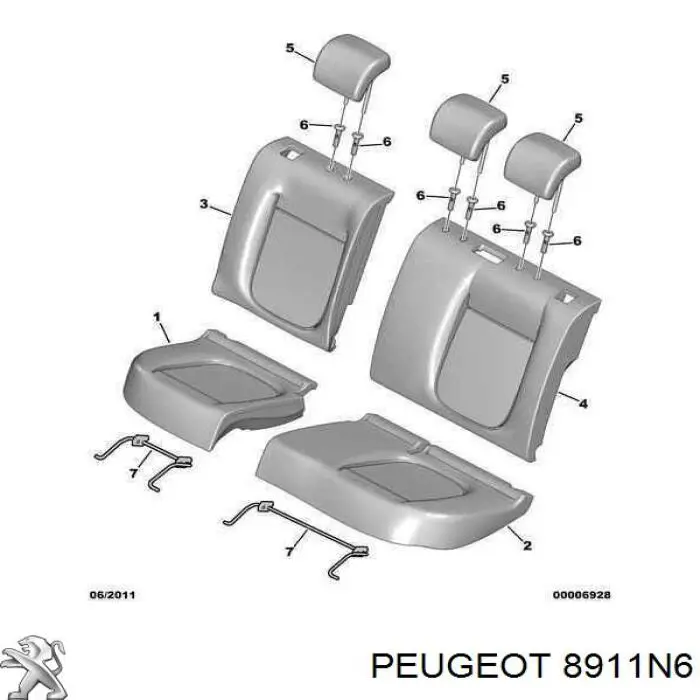  Peugeot/Citroen 8911N6 precio, desde 4,98 EUR