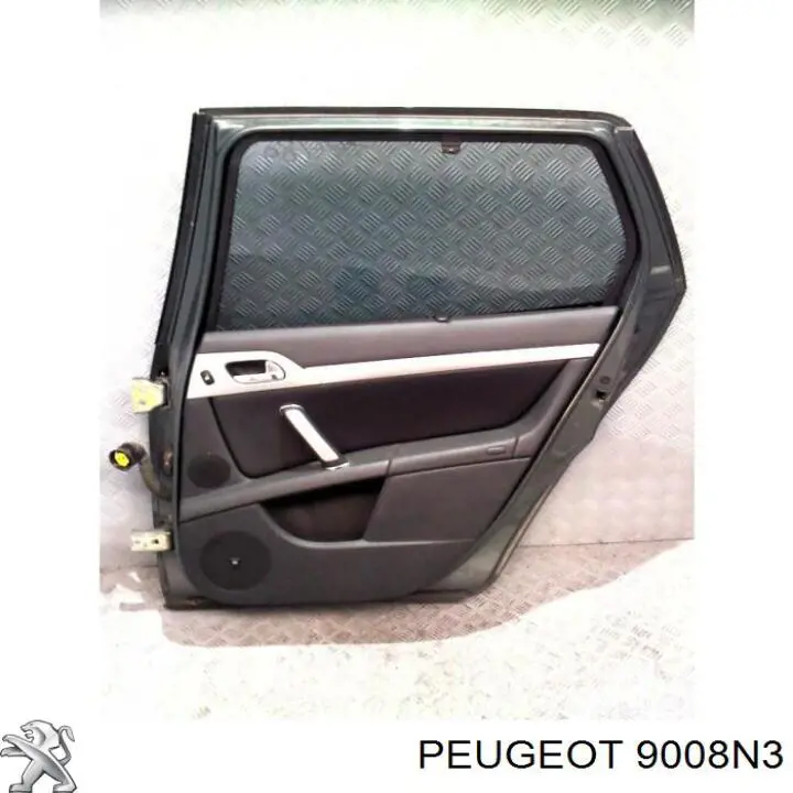 Puerta trasera derecha para Peugeot 407 (6E)