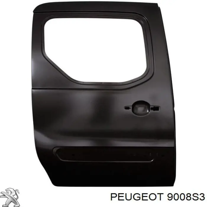 9008S3 Peugeot/Citroen puerta corrediza derecha