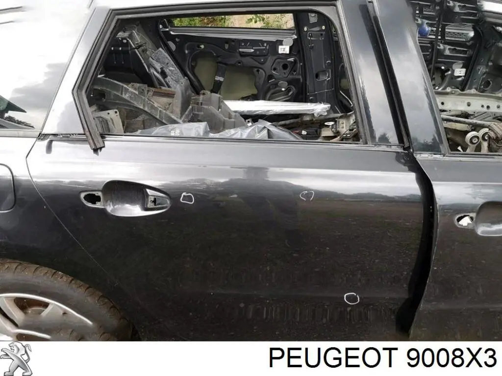 Puerta trasera derecha para Peugeot 508 